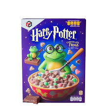 frog cereal box