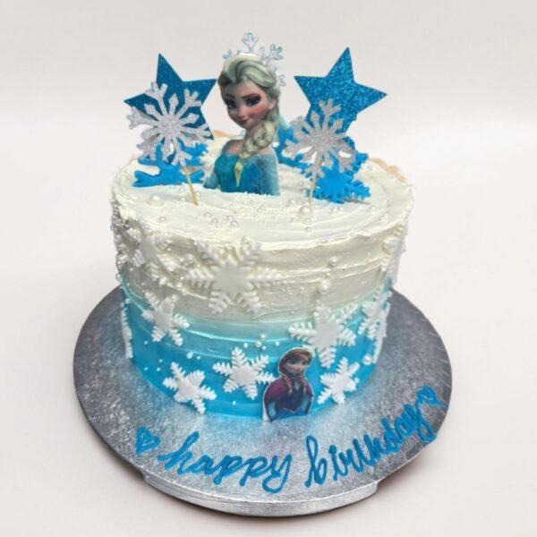 Elsa Snow Theme Cake