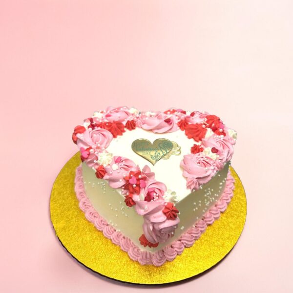 Blush Heart Delight Cake